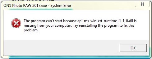 Microsoft C Runtime Error Windows 10